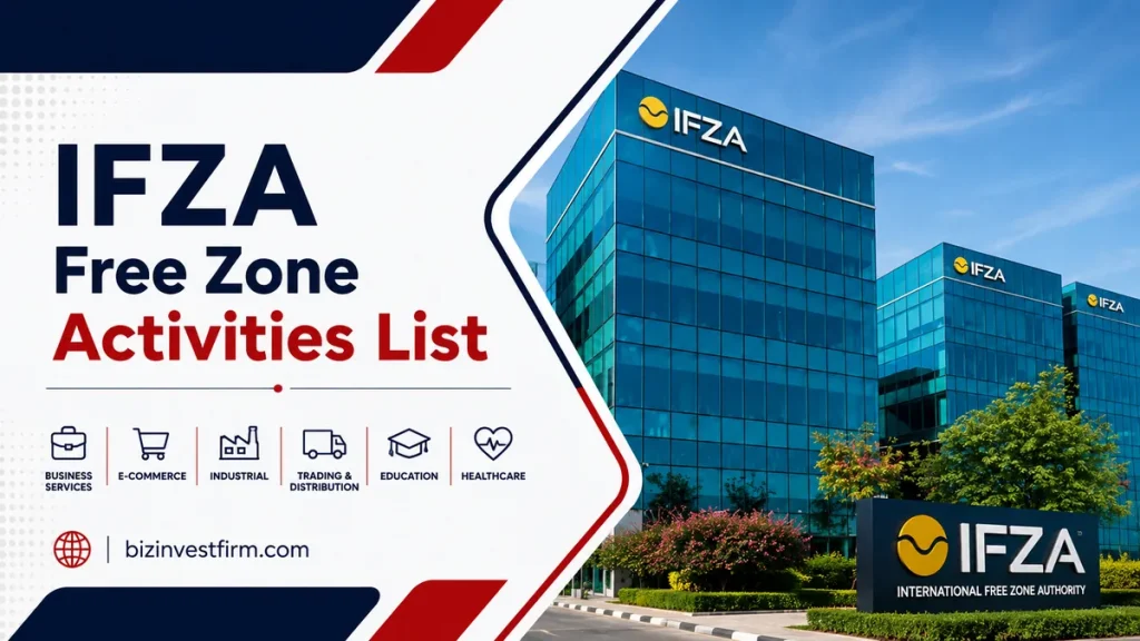 IFZA Free Zone Activities List